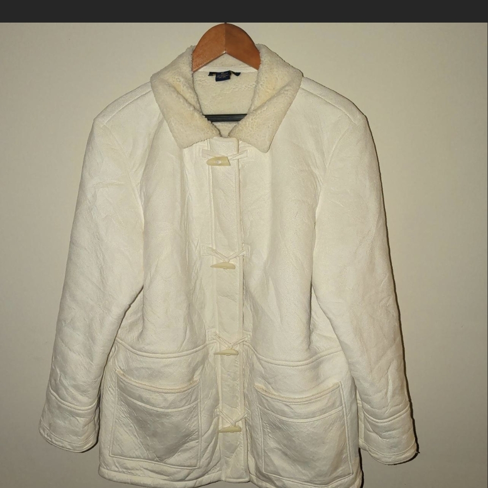Women's Cream Toggle Coat